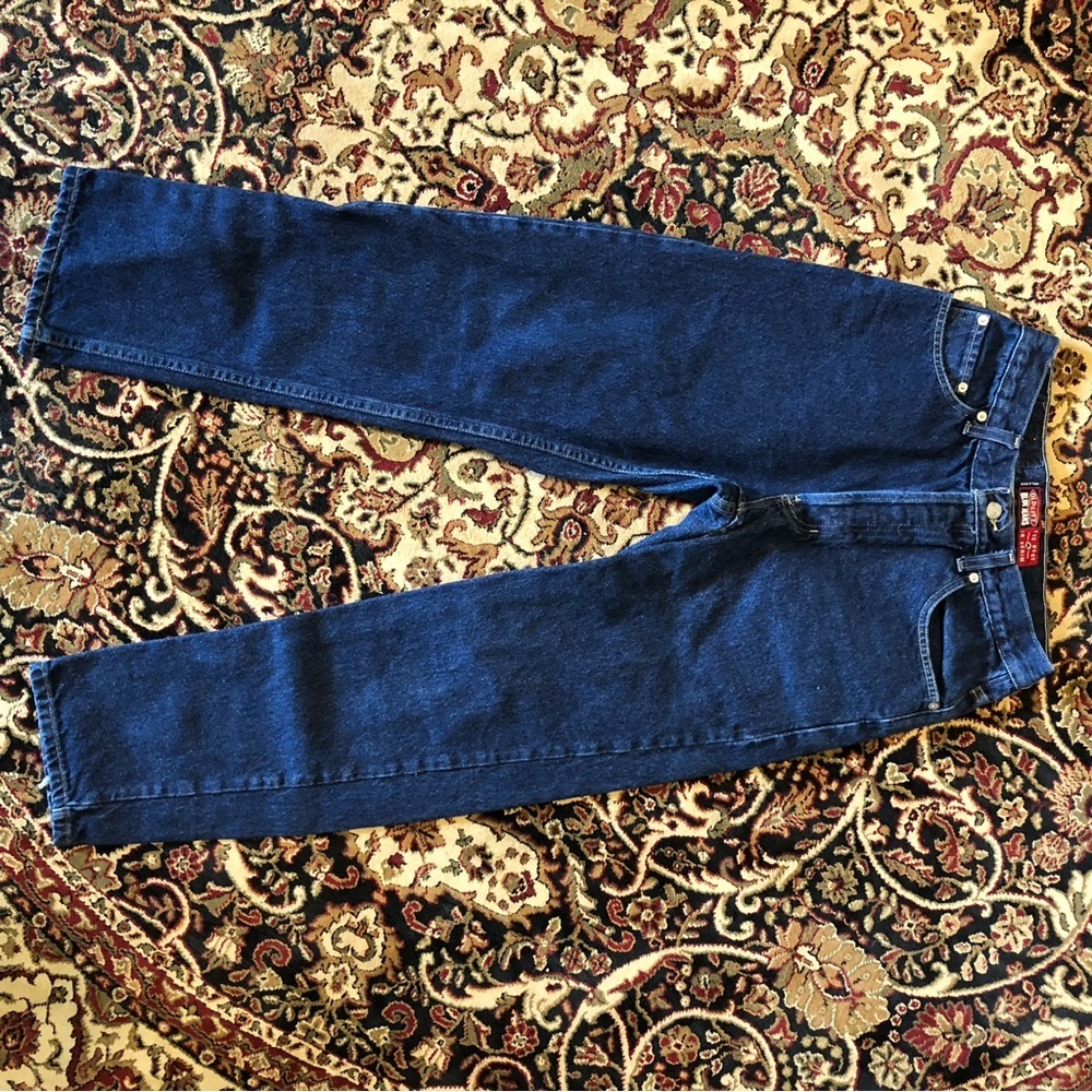 Vintage Old Navy Blue Relaxed Jeans dark blue Denim women’s button front